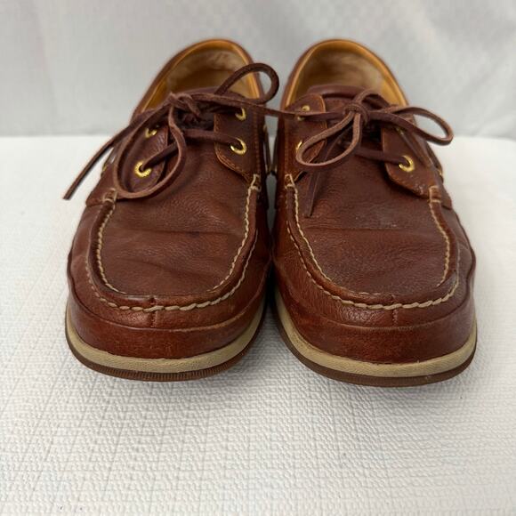 Sperry Top Sider Gold Cup ASV Boat Shoes Mens Size 11 Brown Leather Slip On main image 4